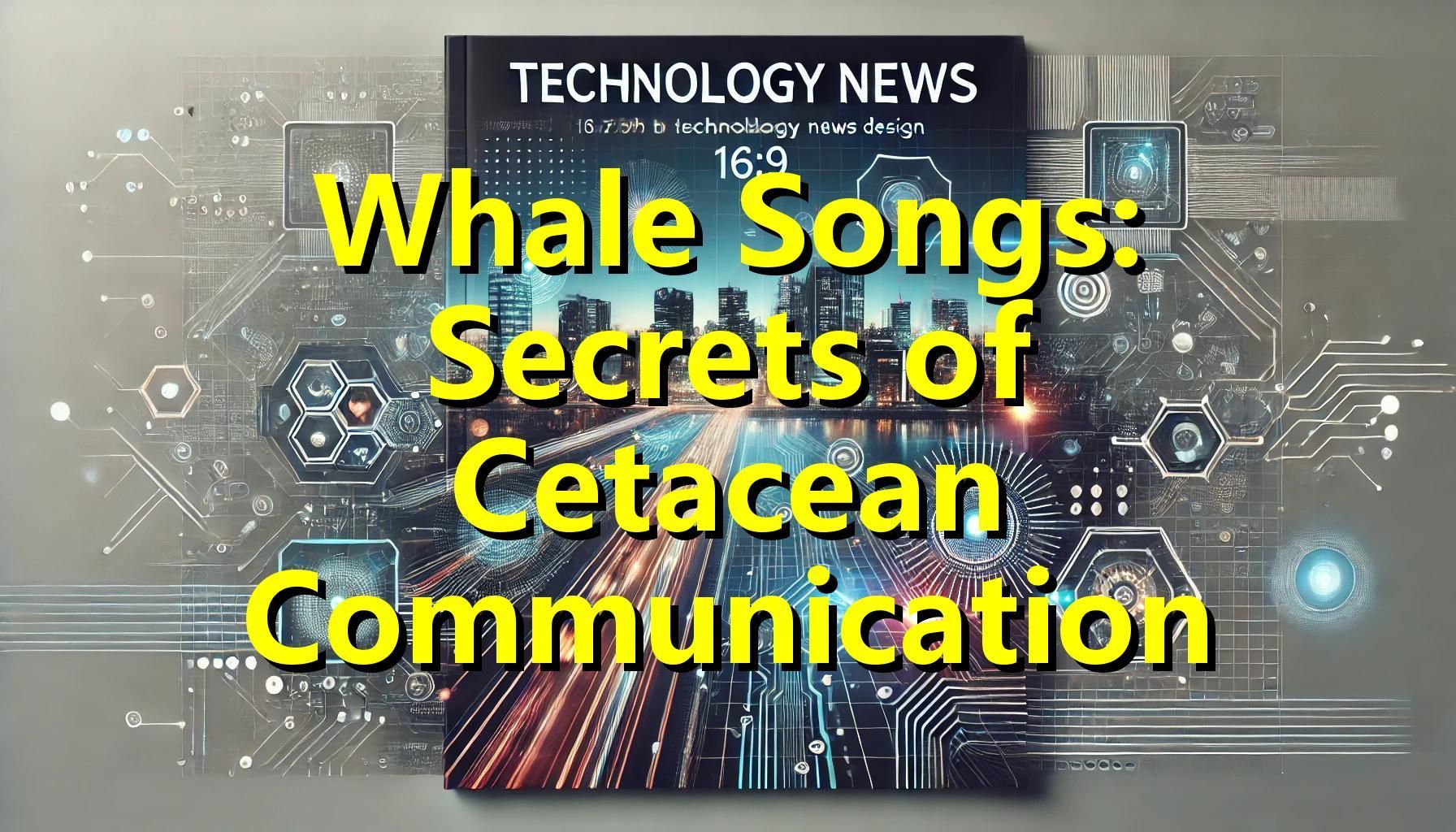 Science Advances - Whale Whispers: The Secret Code of Cetacean Chatter