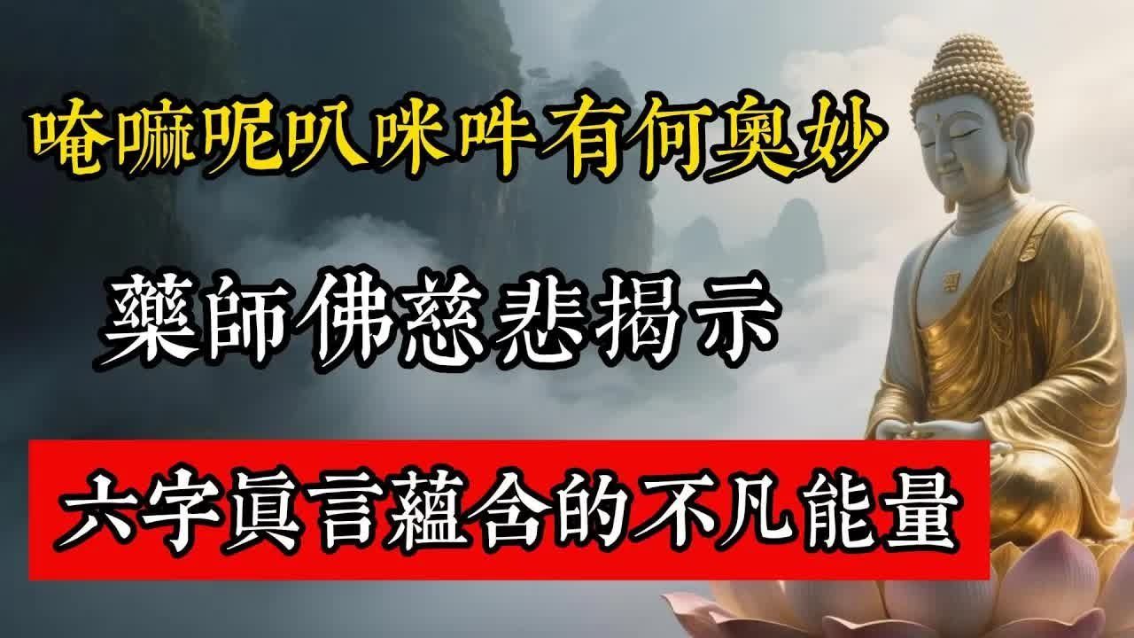 唵嘛呢叭咪吽有何奥妙？药师佛揭示：六字真言蕴含的不凡能量。