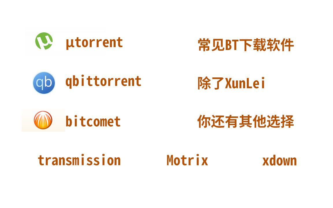 常用BT下载软件，除了xunlei，你还有其他选择