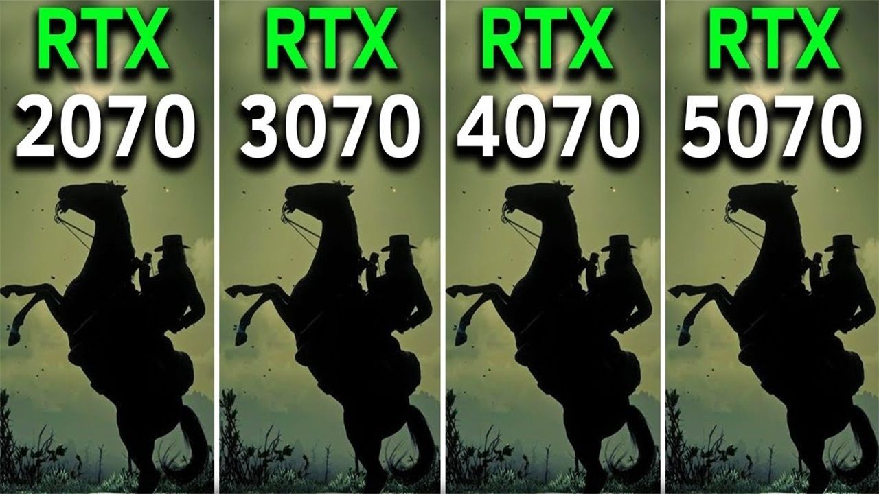RTX 2070、3070 8G vs RTX 4070、5070 12G  显卡对比（2K测试，R7 5800X3D）