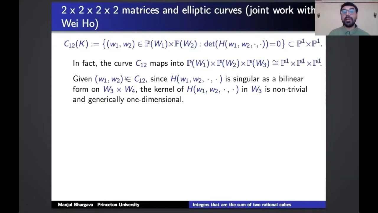 Manjul Bhargava_ Integers that are the sum of two rational cubes