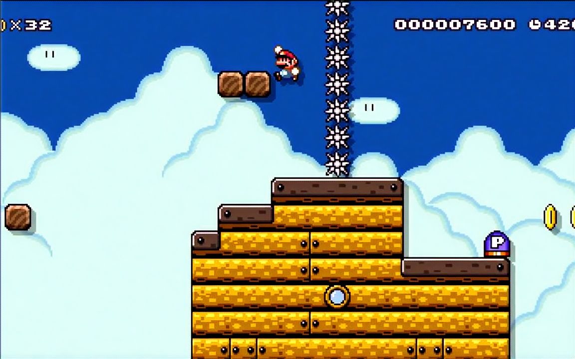 马里奥制造93848 level in Super Mario Maker, and it makes no sense...