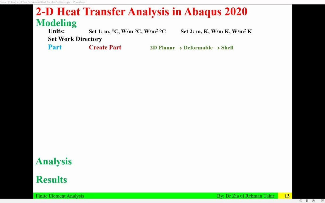利用ABAQUS研究复合材料墙体的稳态传热 Steady State Heat Transfer through a Composite Wall
