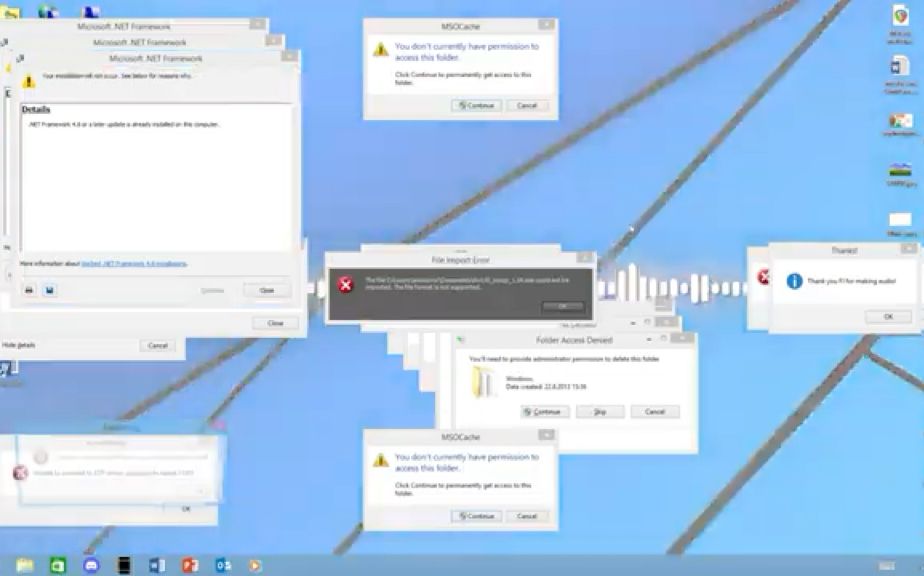 Windows 8.1 Crazy Error