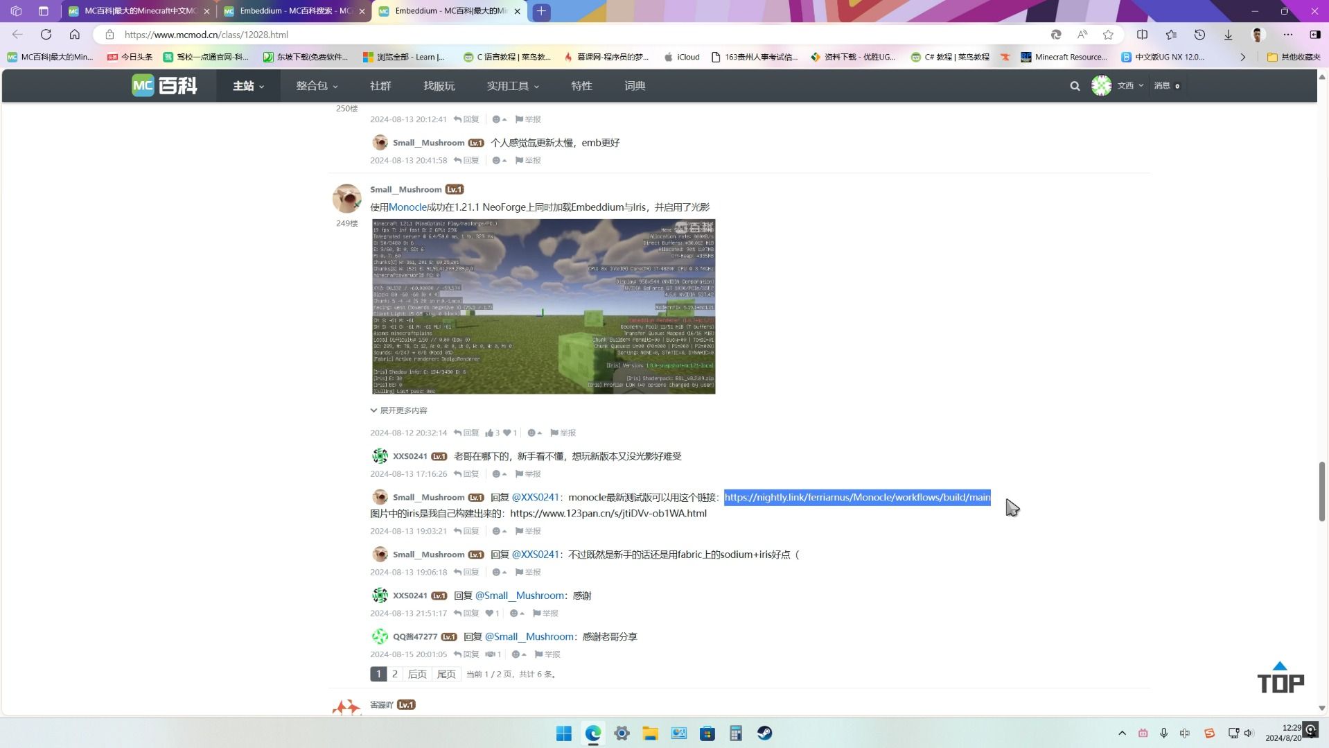 1.21.1noeforge光影下载