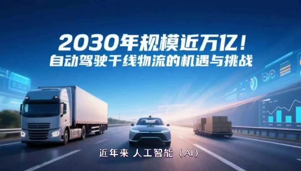 AI技术正深刻重塑干线物流行业，通过自动驾驶、智能调度、车路云协同等创新应用，推动行业向智能化、绿色化、高效化方向发展，预计到2030年市场规模将达8539亿元