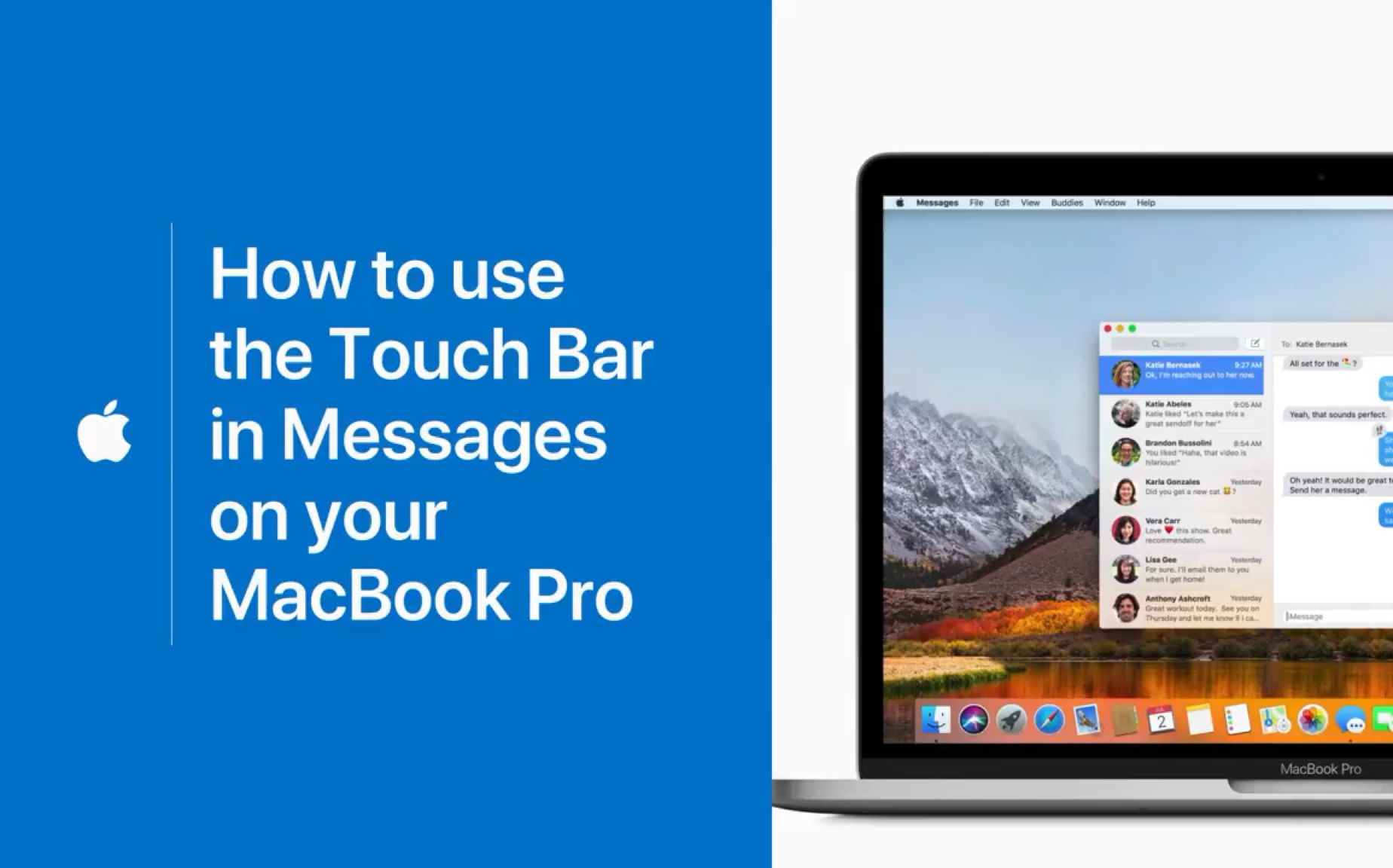 苹果支持 How to use the Touch Bar with Messages on your MacBook Pro — Apple Support