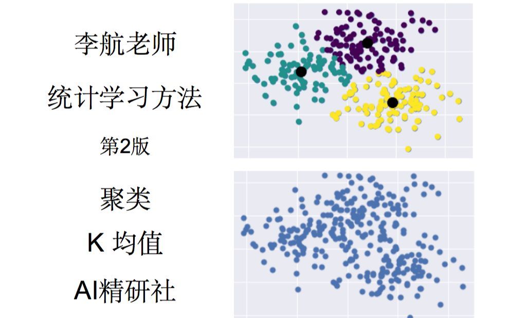 李航老师 统计学习方法 第2版 第14章 精讲 - k 均值 k means 聚类 第二版 by 【AI精研社】