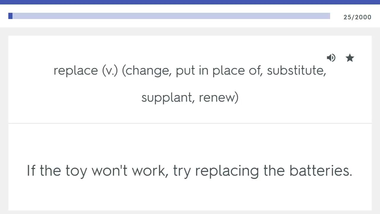 Most Common 12000 Words With Synonyms and Examples pt. 8/ 12000英語基本詞匯同義詞釋義例句 第八集
