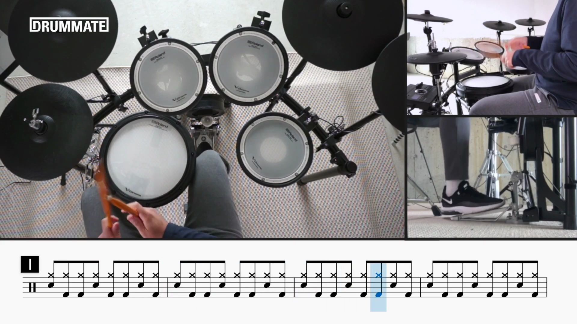 『架子鼓 动态鼓谱』Clocks - Coldplay (★★☆☆☆) Pop Drum Cover