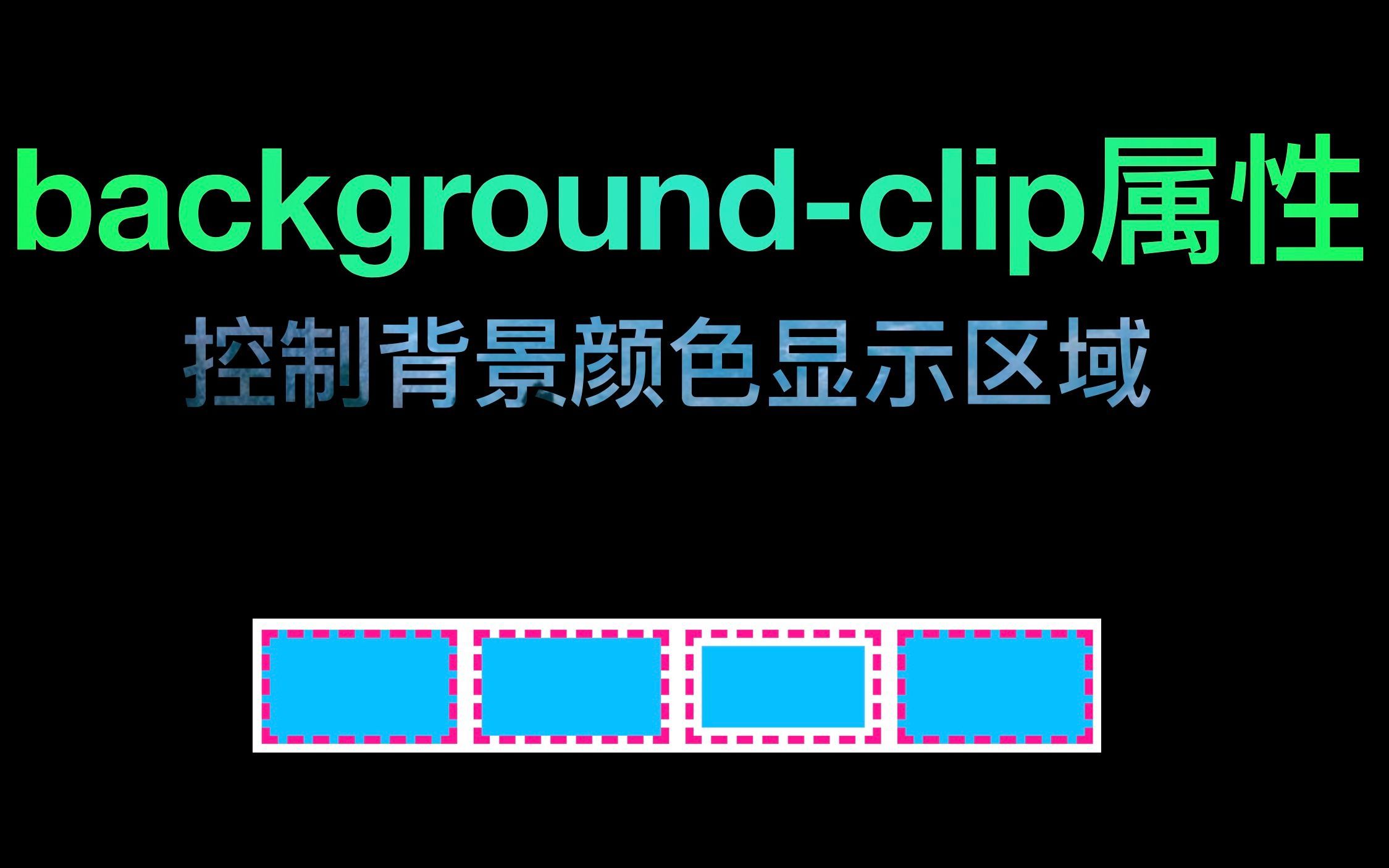 使用background-clip属性控制背景颜色显示区域 | 《CSS新世界》内容分享