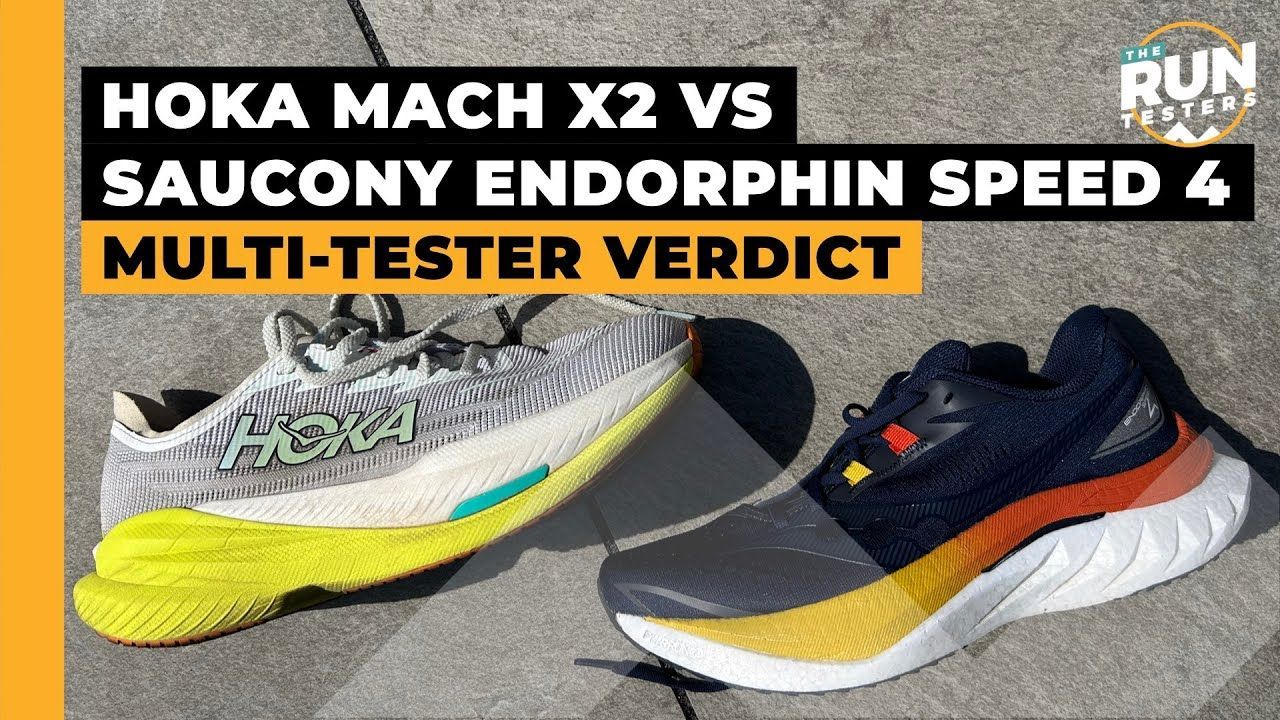 Hoka Mach X2 vs Saucony Endorphin Speed 4: 两位跑者对比多功能碳板跑鞋