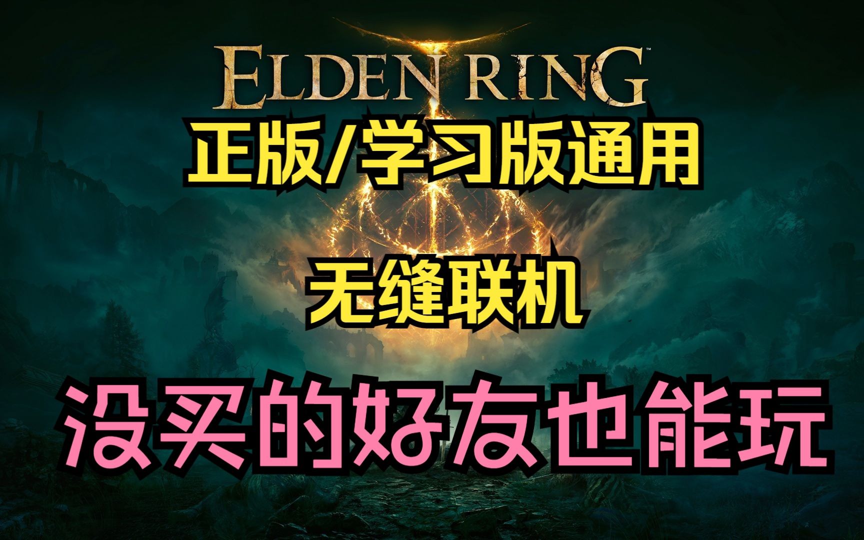 [1.10.1可用]首发！85秒学会艾尔登法环跨版本无缝联机(学习版通用)