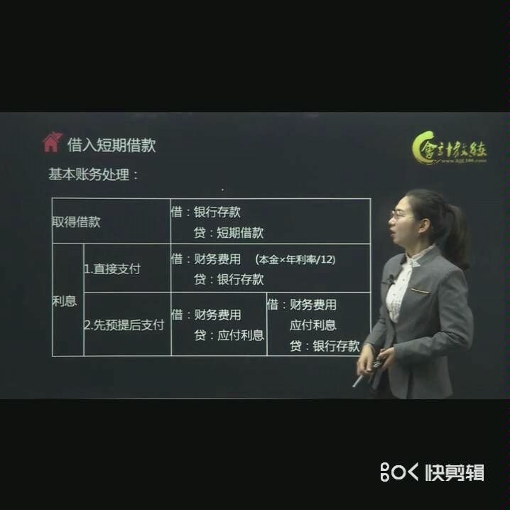 短期借款核算