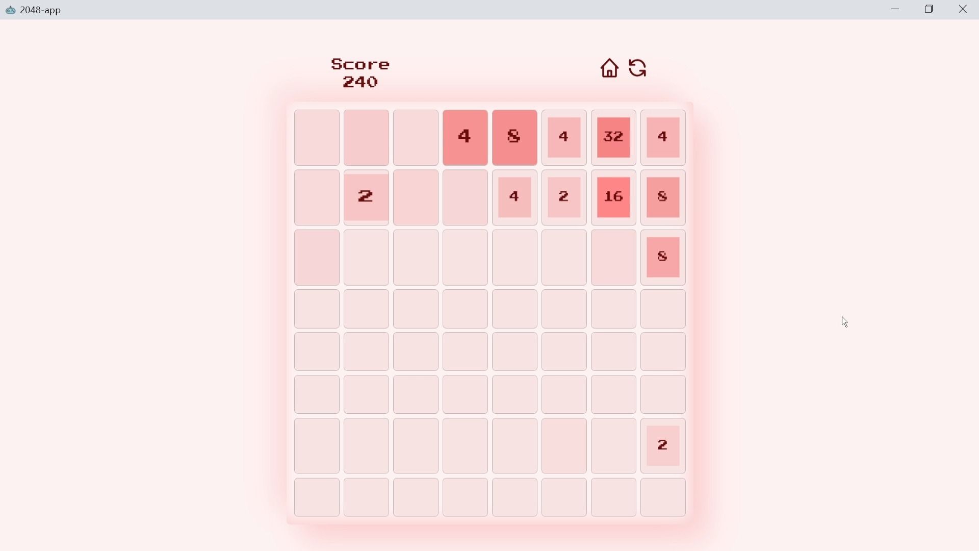 2048 Game 8x8 夏季吧乱按的 这尼玛还有下一个关的？