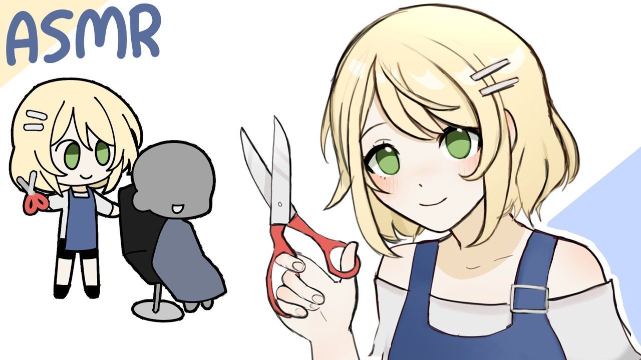 【pillowdear】comfy hair salon ✂️cutting and brushing your hair with tingles 💙💤