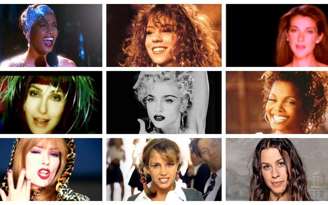 【重返90年代】DIVA黄金10年 90年代欧美乐坛女歌手热单盘点 Top 90s Hits by Female Solo Singers