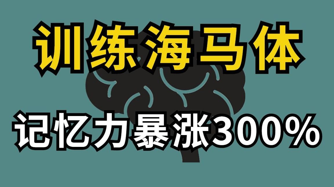 【目前B站最完整的记忆力训练教程】超实用记忆术，教你快速记忆 冲刺背书就靠这个了！海马体记忆法，让你记忆效率暴张300%!