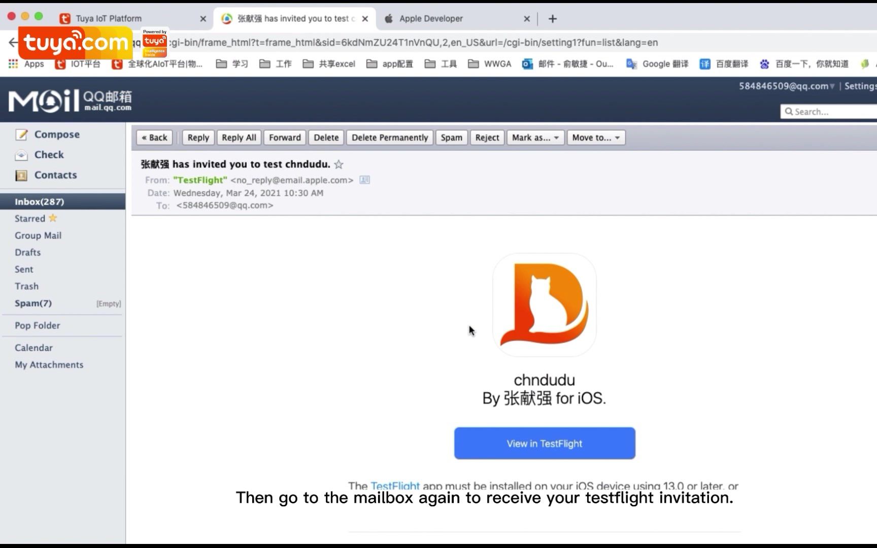 How to download App via testflight