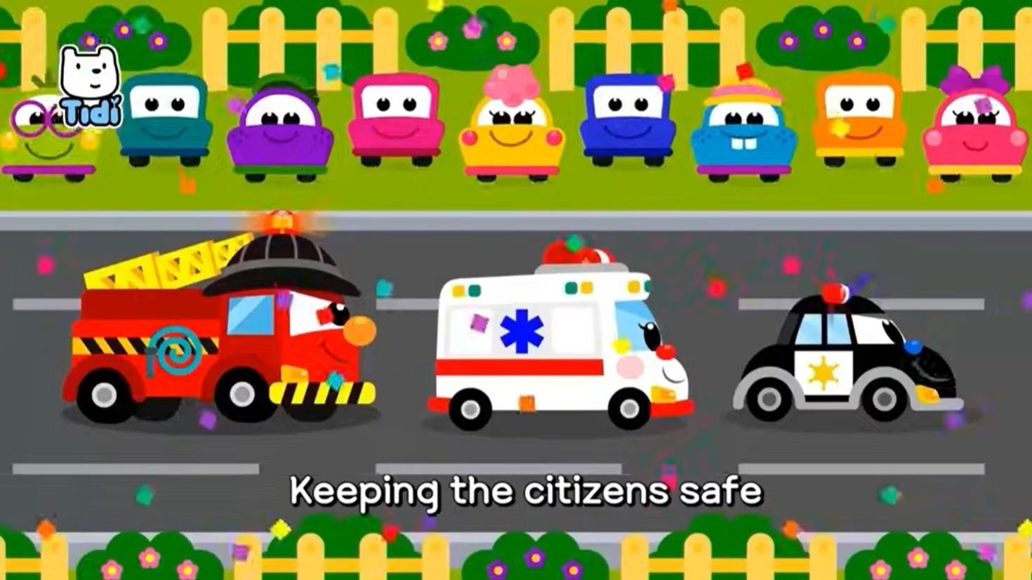 【Tidi】🚑 Car Hospital Song + More Vehicle Tunes! |《汽车医院之歌》及更多交通工具儿歌！