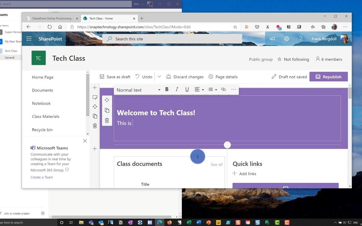 如何在Teams中创建网页助力在线学习 How to Build a Website in Microsoft Teams - Using SharePoint