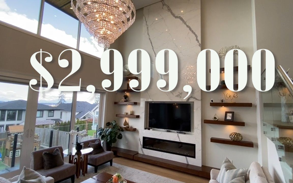 Inside a ,999,000 Luxury Contemporary Home in South Surrey, 南素建商自建自住,精工细作，6房7卫