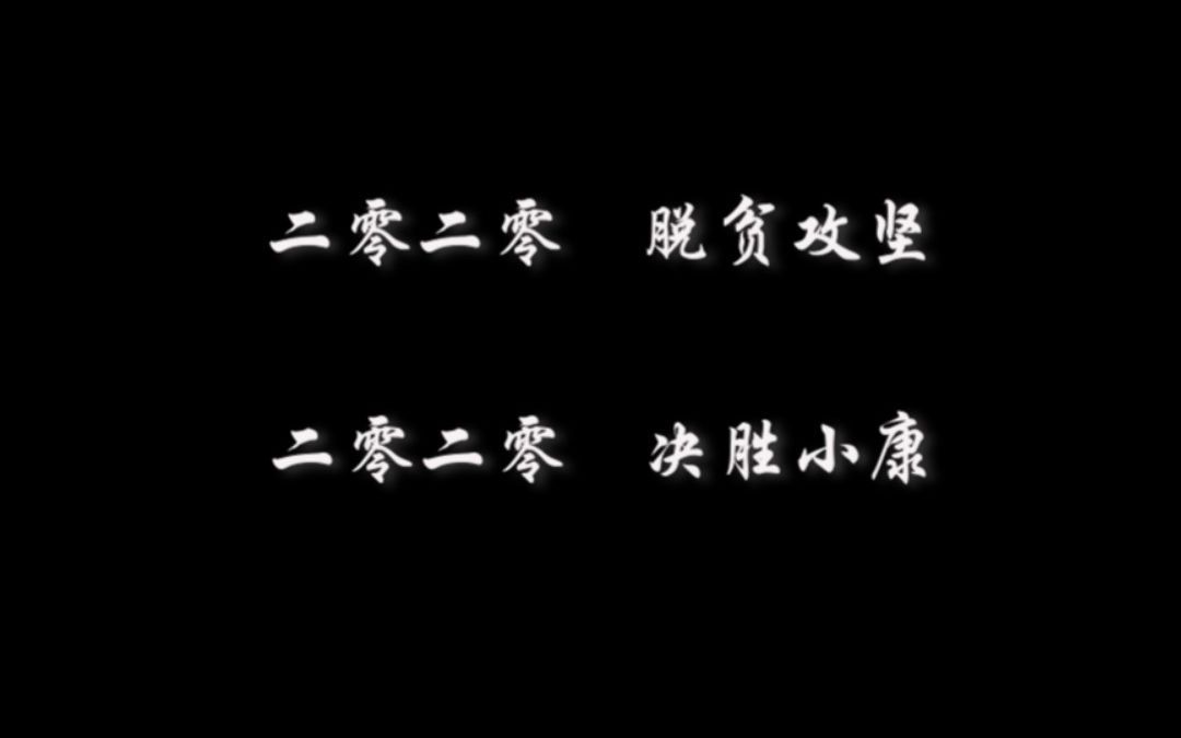 2020 脱贫攻坚  全面小康