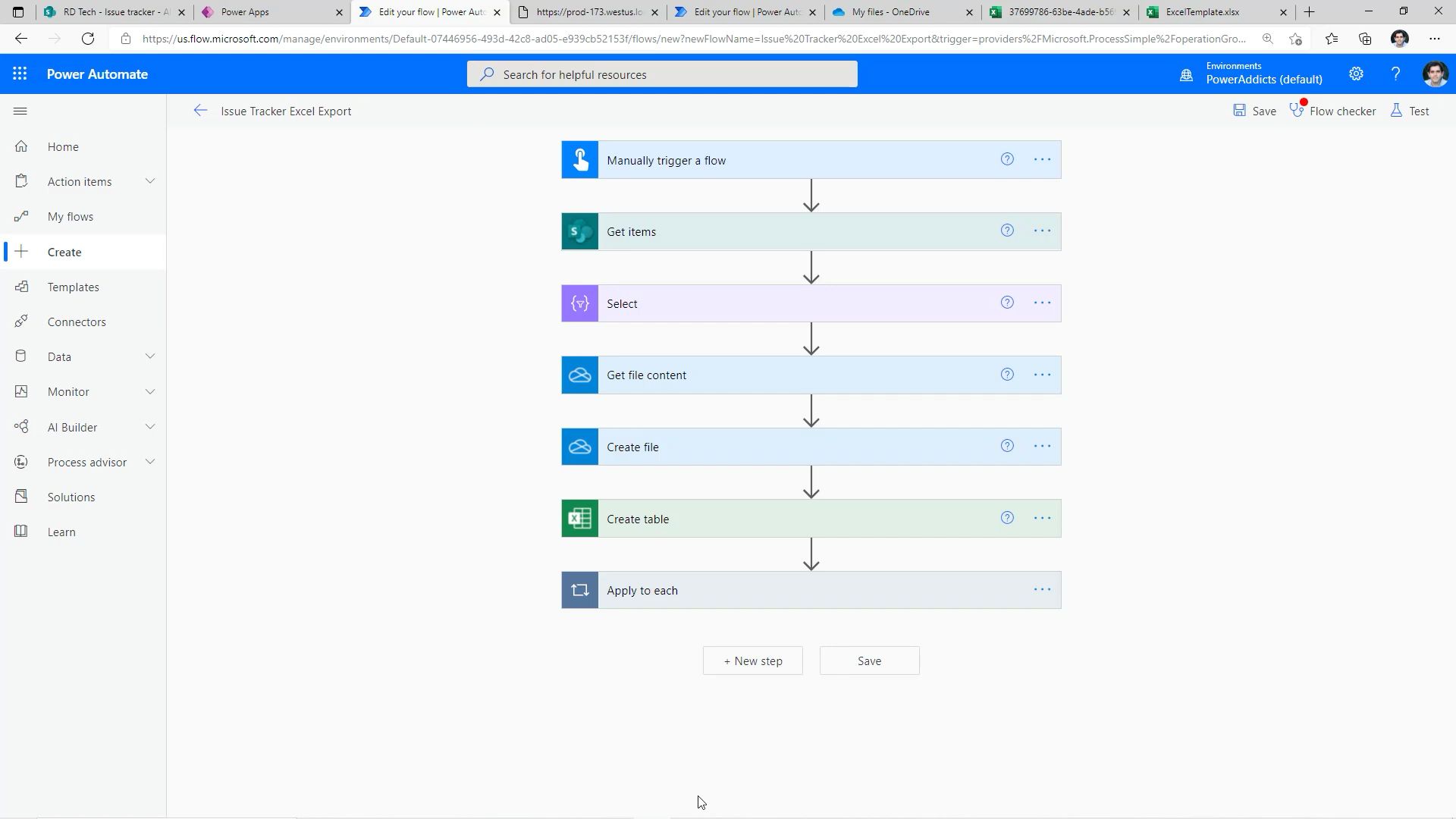 Power Automate Export to Excel