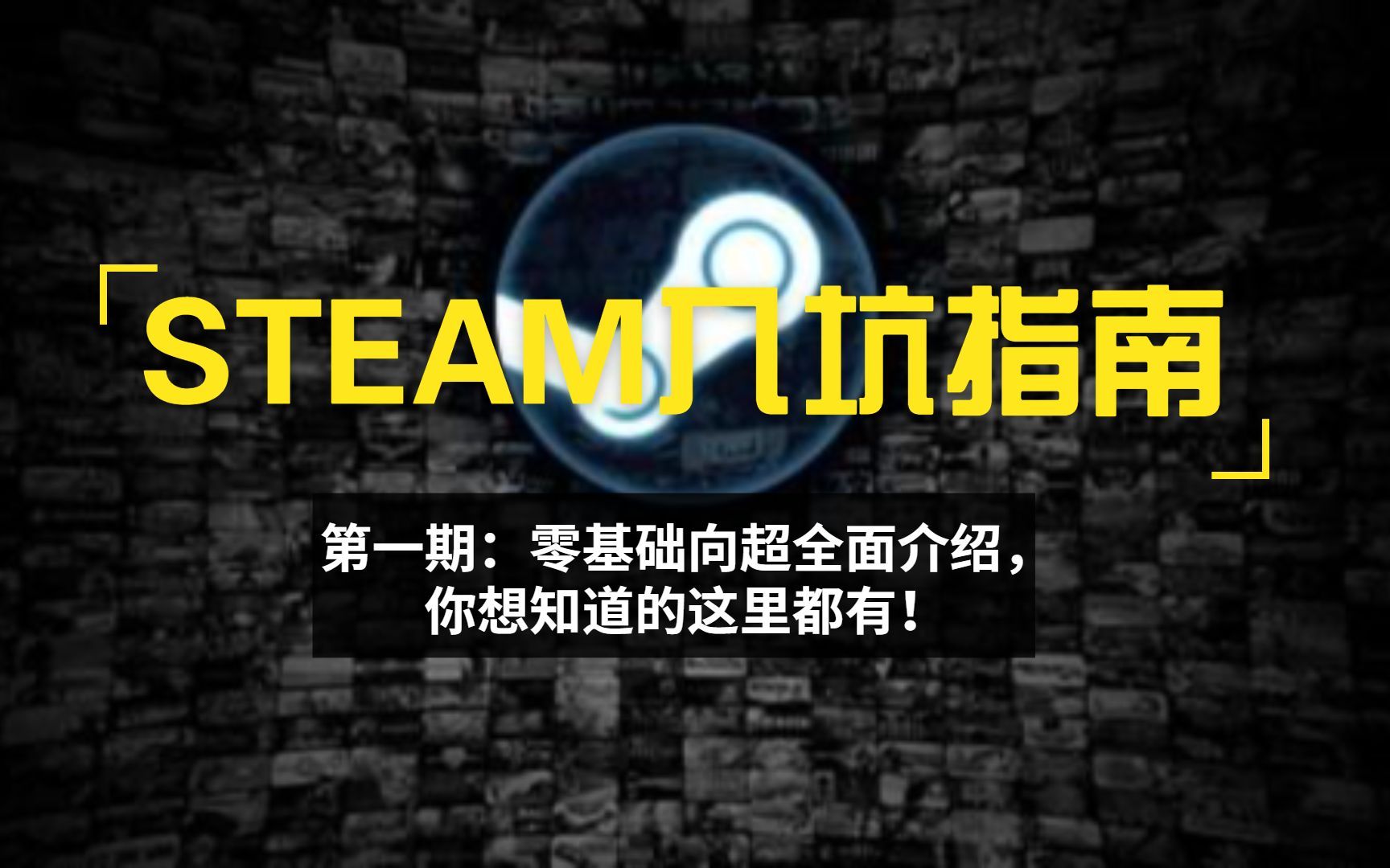 STEAM新手入门防坑指南 零基础向超全面介绍