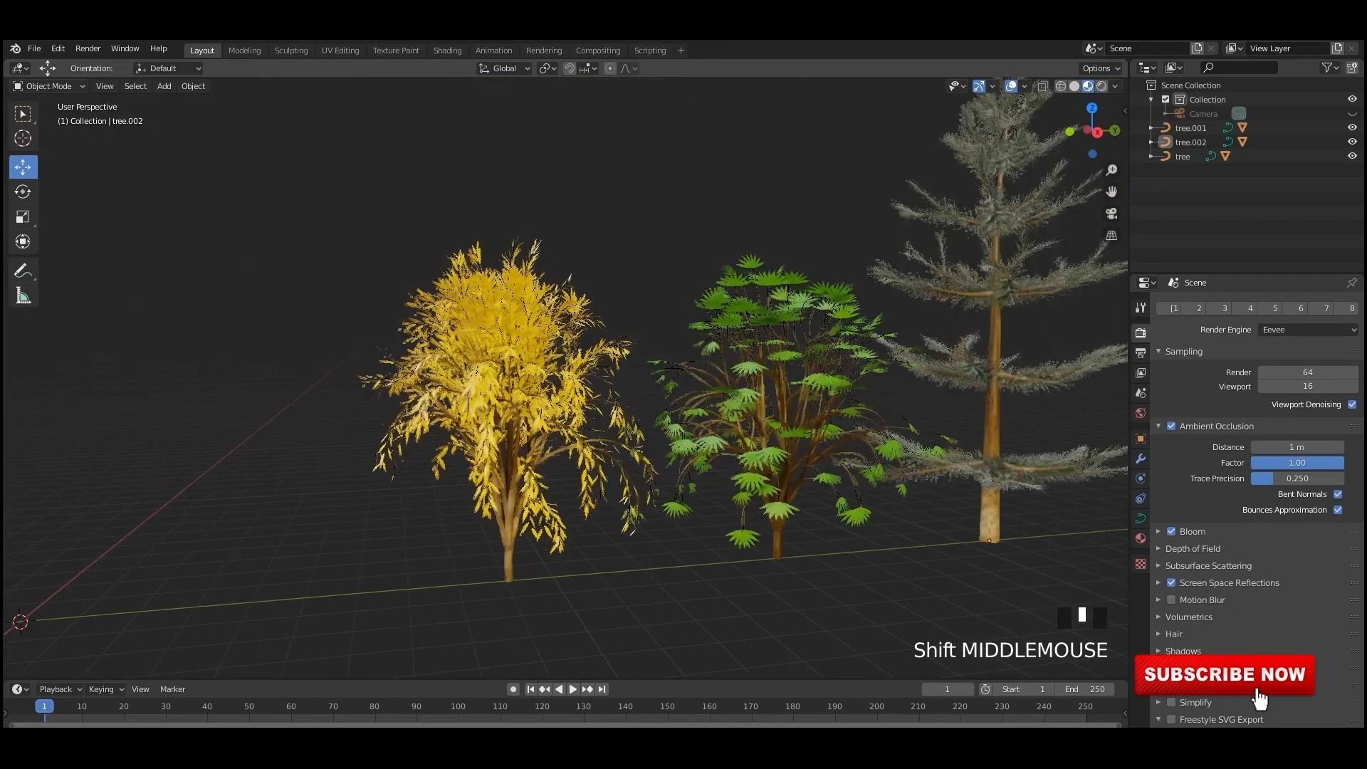 FREE Blender Best Addons Sapling Tree Generator