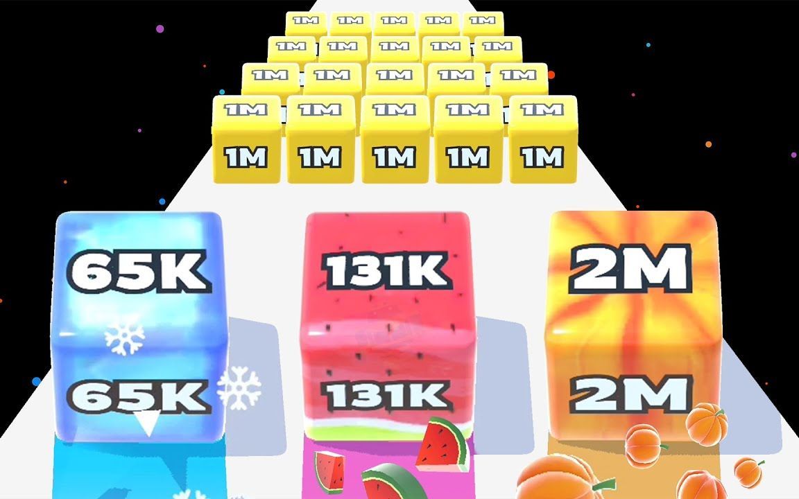 2048果冻方块，我从1级方块升级成了超级手掌方块