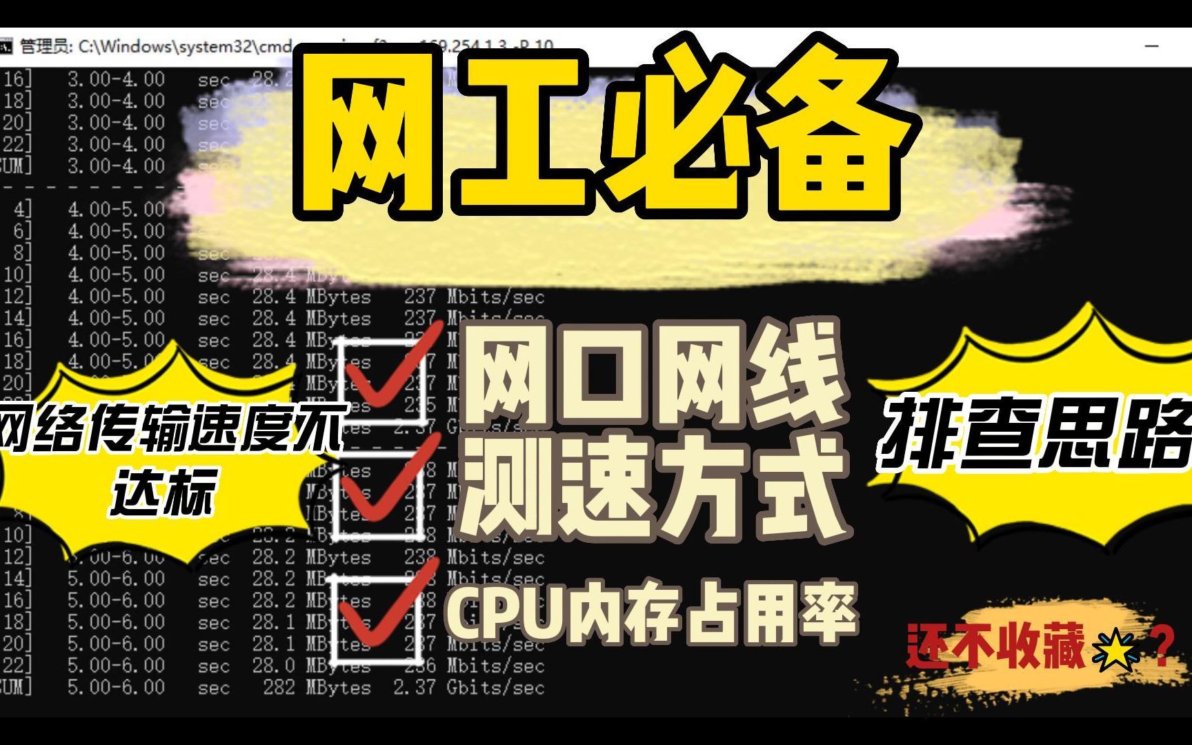 网络传输速度不达标咋办？网工必看排查思路