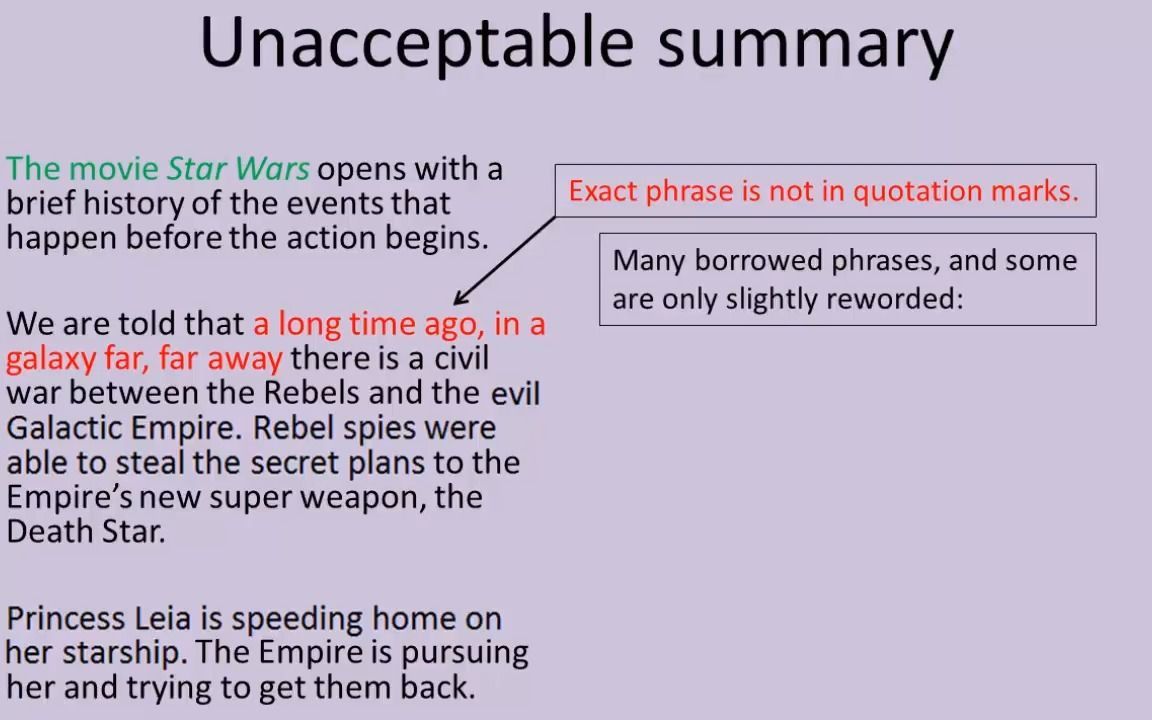 Summarizing, Paraphrasing, and Quoting A Guide to Doing it Right!