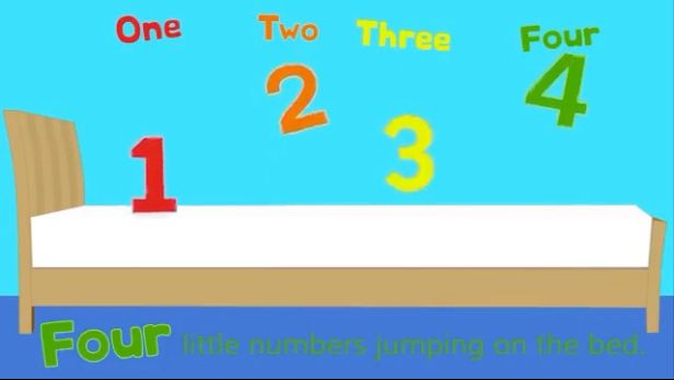 32-【Number song 】Ten Little Numbers Jumping on the Bed