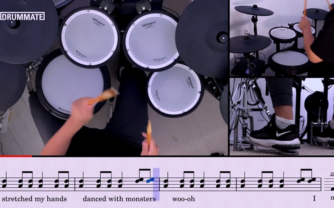 『架子鼓 动态鼓谱』Best Day Of My Life - American Authors (★☆☆☆☆) Pop Drum Cover