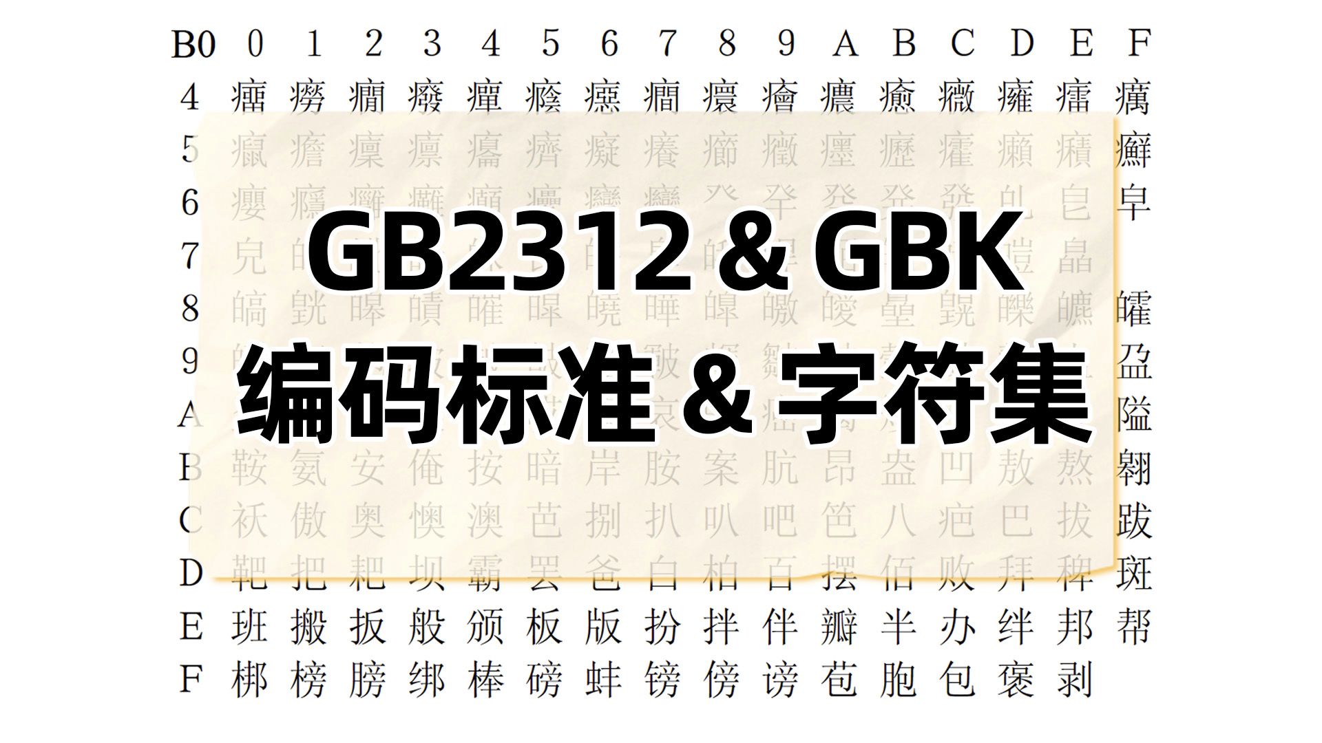 汉字在计算机中是如何表示和存储的？