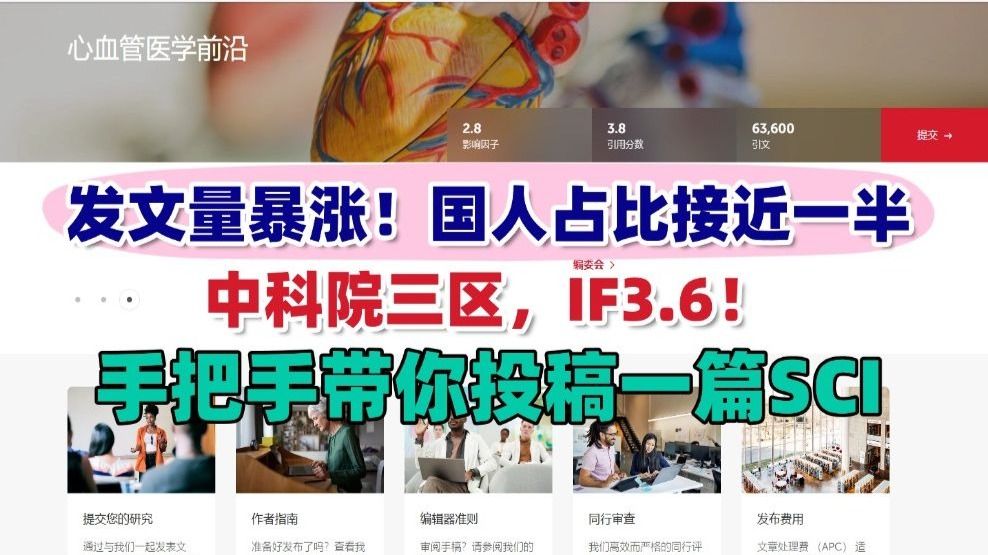 Frontiers in Cardiovascular Medicine期刊投稿全流程详解_医学论文投稿教程EP118