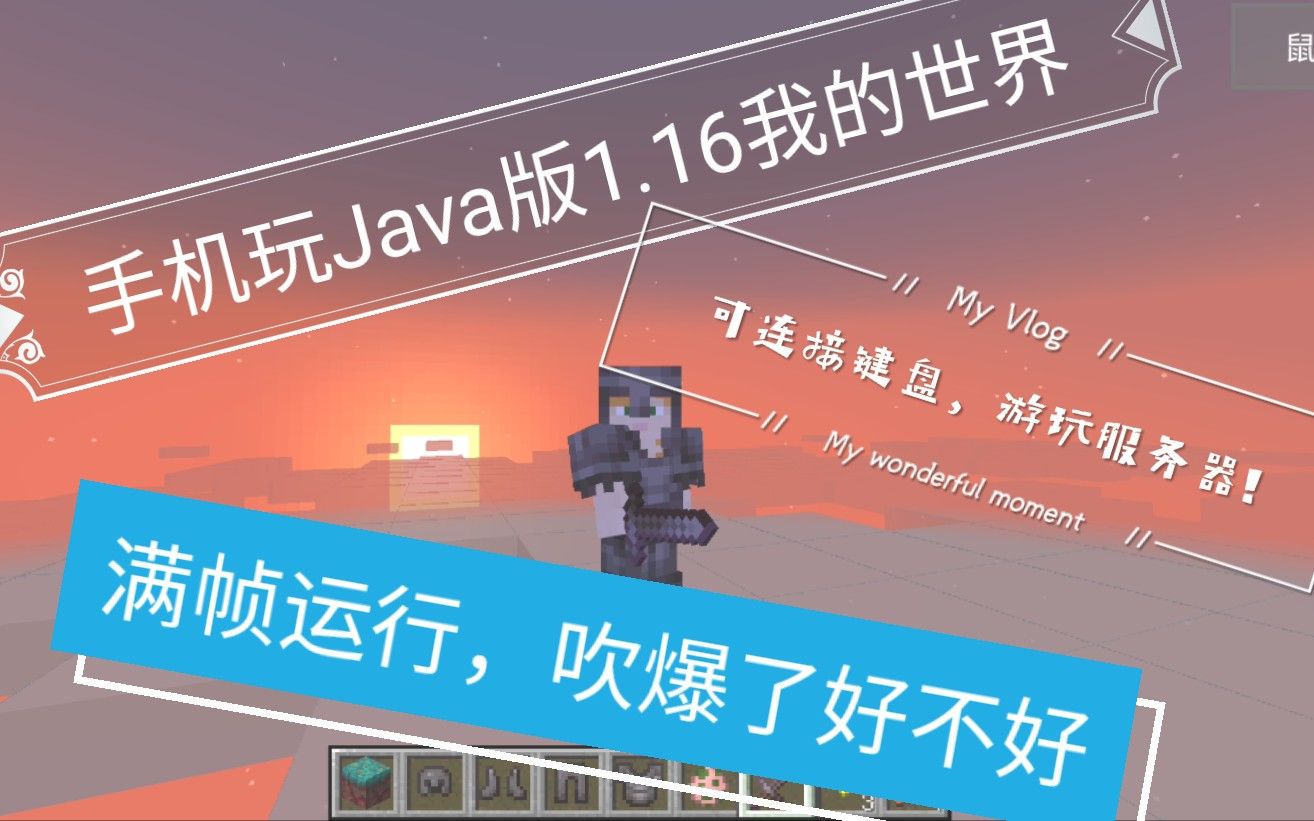 PojavLuancher启动器-手机玩Java版我的世界/支持最新Java版1.16.5!骁龙835游玩原版无优化插件可以流畅运行!