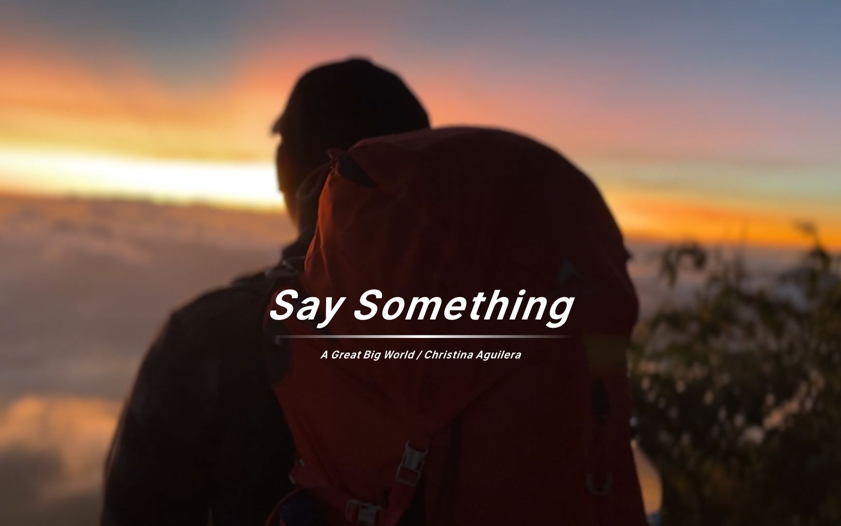第一句就破防了《Say Something》听的好有感触