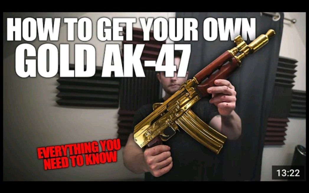 How Much Does a 24k GOLD AK Cost