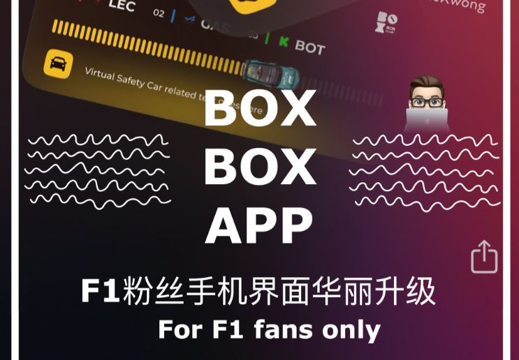 BOXBOX更新⚠️F1粉丝手机界面的华丽升级