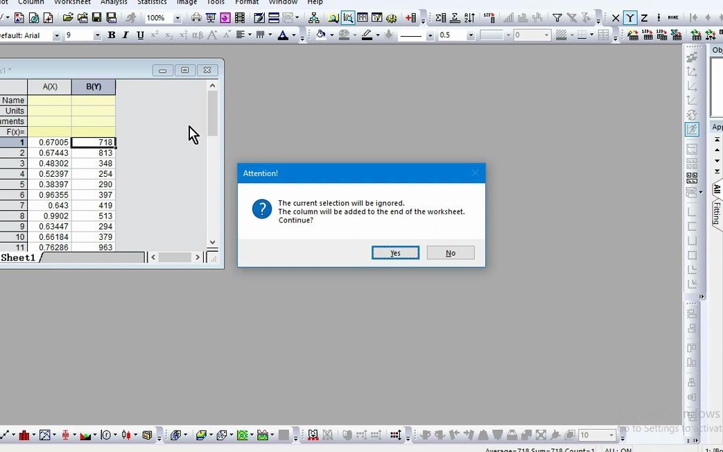 Gibbs diagram in Origin pro 1