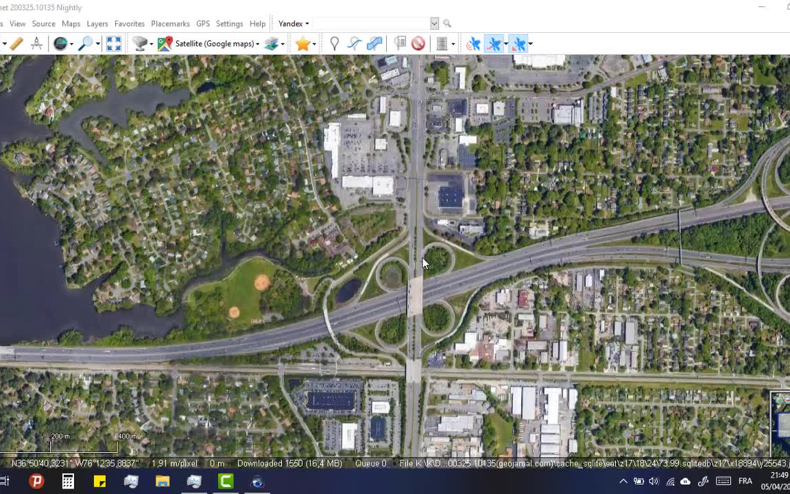 如何用SAS.Planet从Google Maps下载高分辨率图像
