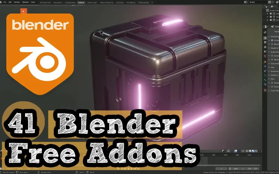 iBlender中文版插件 免费好用的插件介绍 41 Best Blender Free Addons Blender 插件 教程