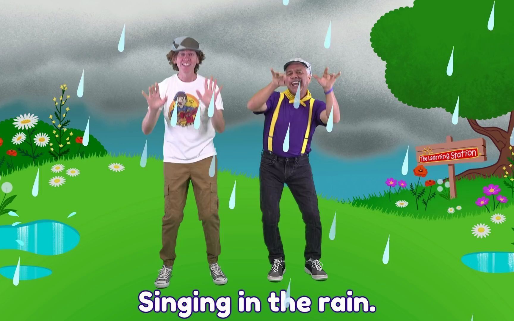 英文儿歌: 雨中唱歌  Singing in the Rain Song by The Learning Station & Dream English