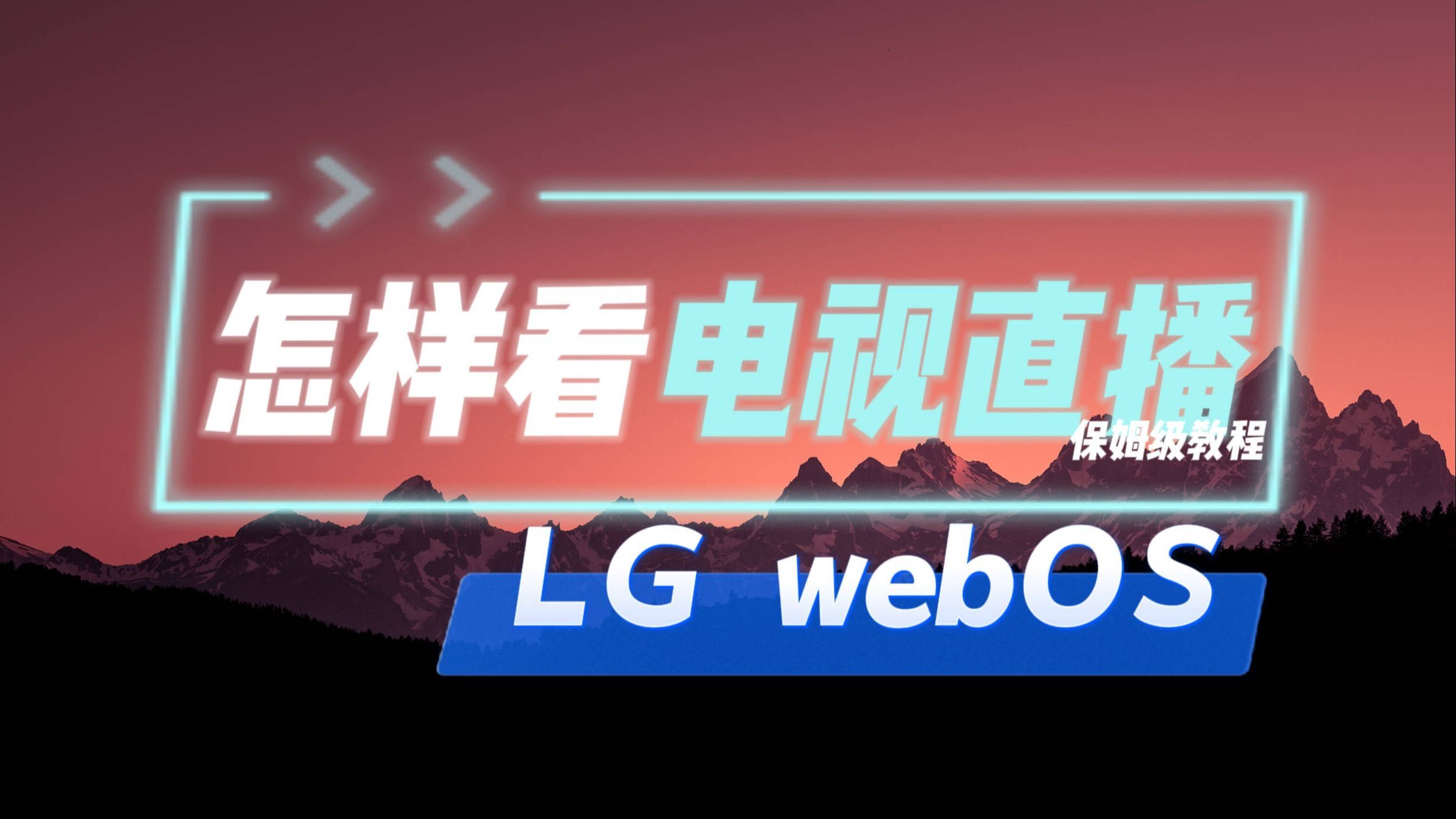 LG 电视 (webOS) 必备！一个软件搞定所有直播