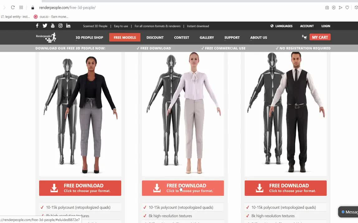 iBlender中文版插件 免费人体模型模特 Free 3D Human Models Blender 教程