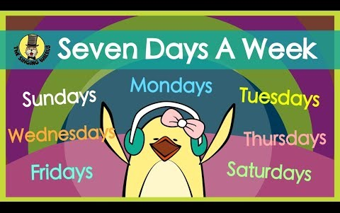 Seven Days a Week   Days of the Week Song   The Singing Walrus